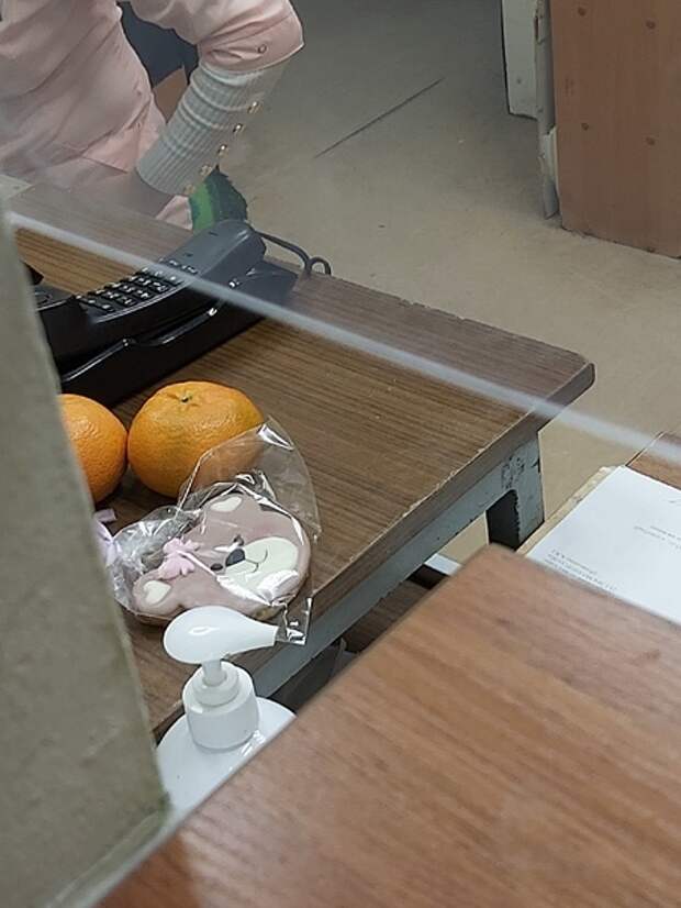 Фото: в поликлинике перевернули телефонную трубку, чтобы не принимать вызовы