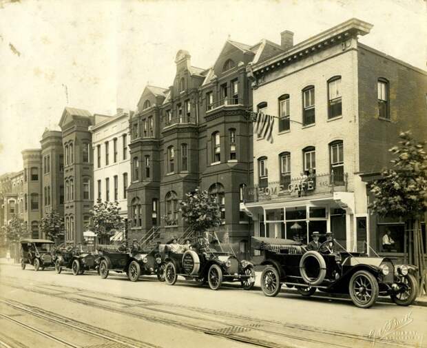 Pullman в Вашингтоне, округ Колумбия, 1912 винтажные фото, история, олдтаймер, ретро, ретро авто, ретро фото, старина, фото