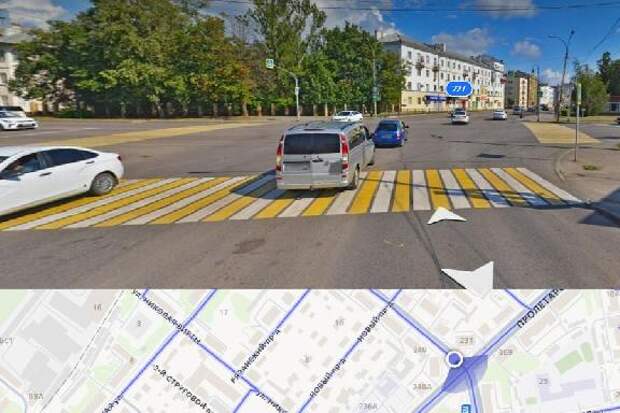 В Тамбове меняют организацию движения на перекрестке улиц Пролетарская и Маркса