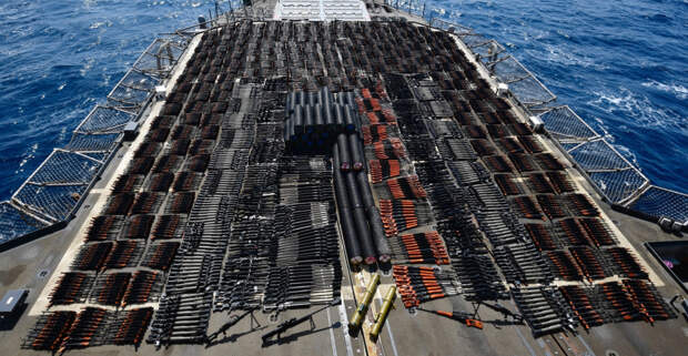 US Navy and Coast Guard seize thousands of weapons