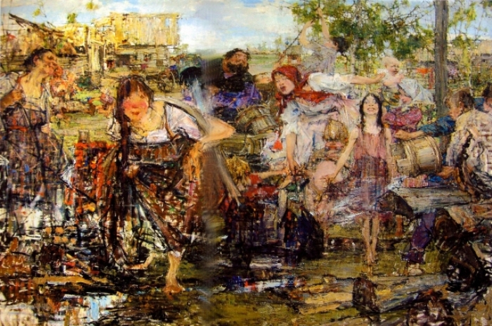 Николай Фешин. Обливание