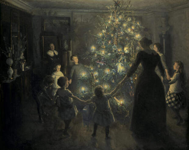 Вигго Юхансен, «Светлое Рождество», 1891 г.