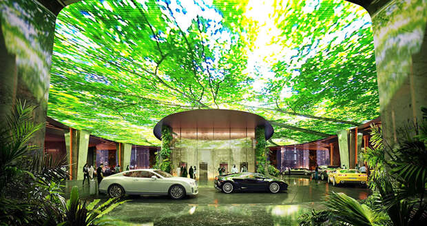 Гостиница с дождевыми лесами в Дубае