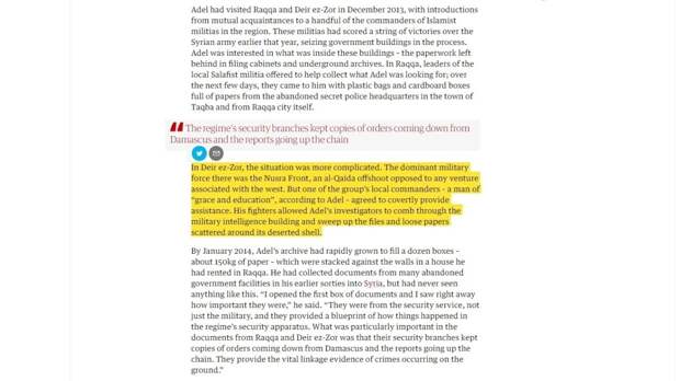 The Guardian о том, что главный следователь CIJA сотрудничал с местным командиром Аль-Каиды
