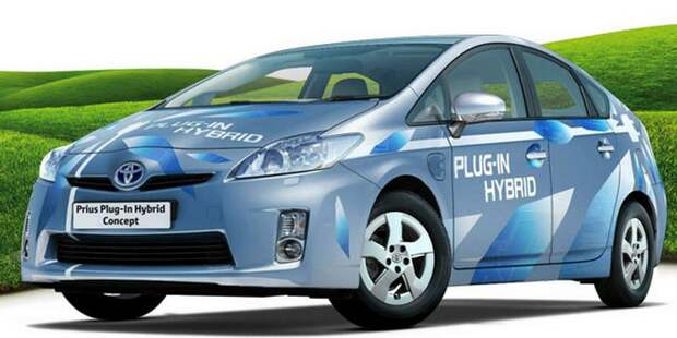 Гибридный Toyota Prius.