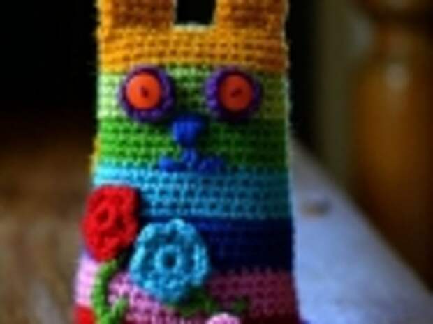 Кошка вязаная крючком