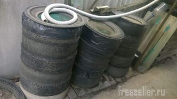 Бочка для воды из шин