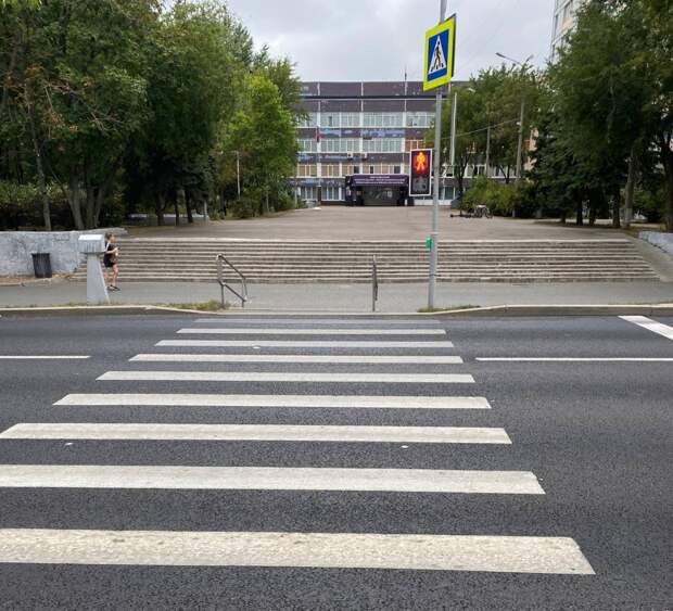В Ярославском на деньги от платных парковок благоустроили три пешеходных перехода