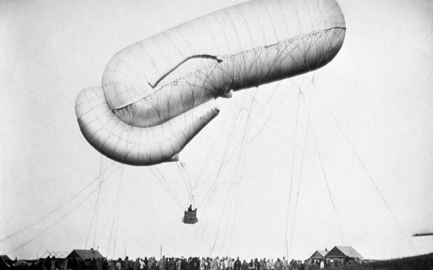 Первый прыжок с парашютом с воздушного шара. Ярославль