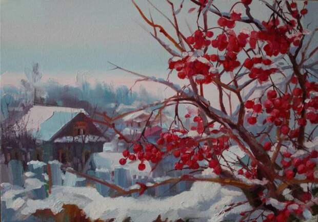 Очарование зимы на картинах современных русских и зарубежных художников