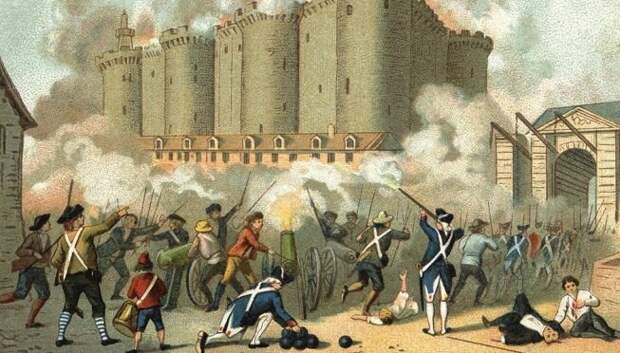Во время Великой Французской революции заговорщики разрушили Бастилию, ликвидировали старую аристократию и ограбили церковь. Народу отобранные у богачей деньги так и не достались