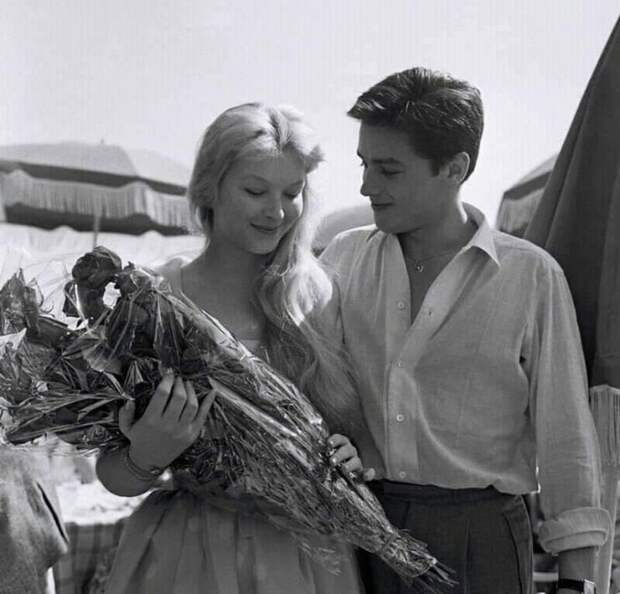 Марина Влади и Ален Делон, 1959 г.