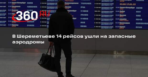 В Шереметьеве 14 рейсов ушли на запасные аэродромы