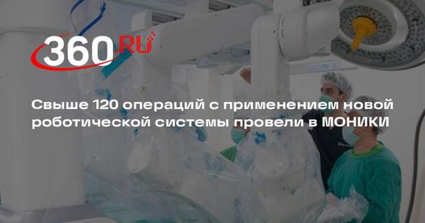 Свыше 120 операций с применением новой роботической системы провели в МОНИКИ