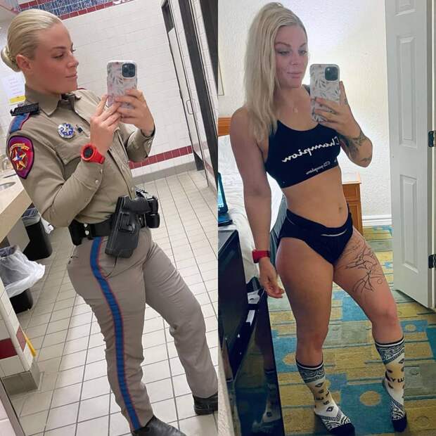 Красивые девушки в униформе и без неё
