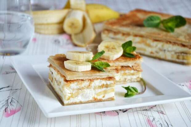 Банановый десерт. / Фото: yandex.ru.