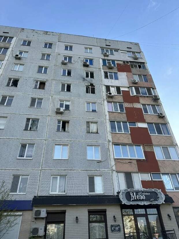 Украинский беспилотник ударил по жилому дому в городе-спутнике Запорожской АЭС