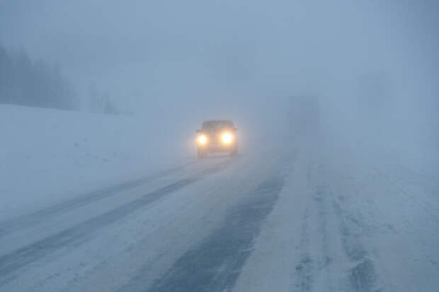В Новосибирской области из-за бурана перекрыли трассы