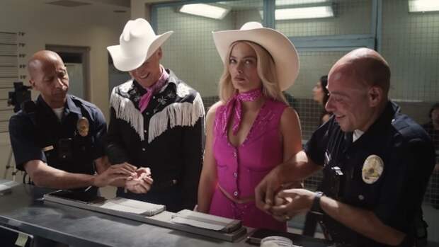 margot robbie in the barbie trailer
