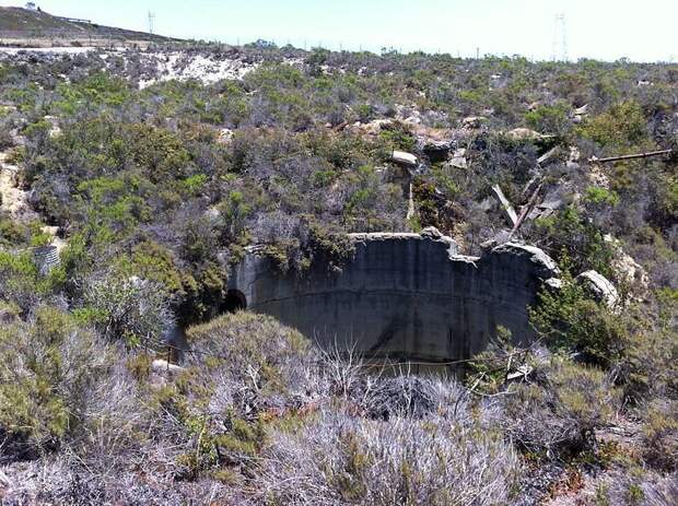 The remains of the silo.