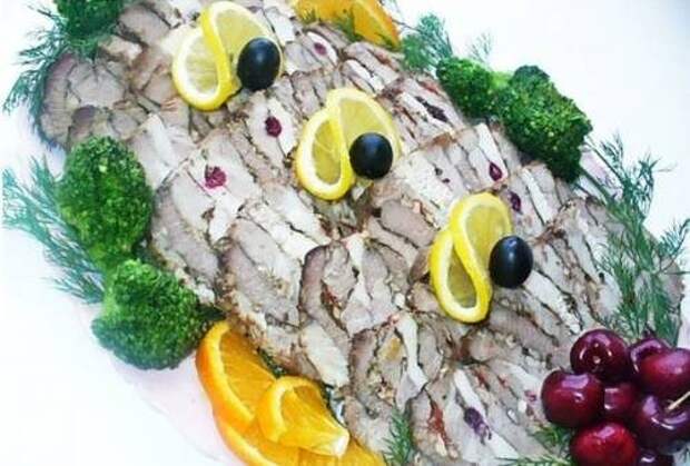 Мясной микс – холодная новогодняя закуска