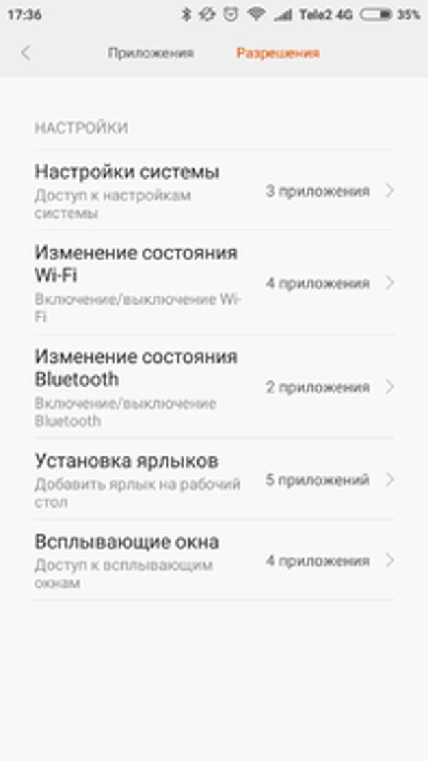 Xiaomi Redmi 3S: интерфейс