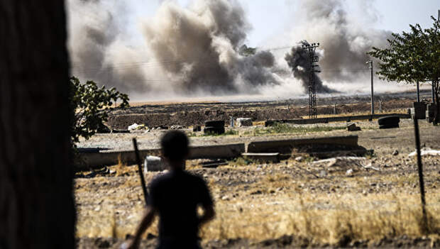 Операция по освобождению от боевиков террористической группировки Исламское государство северного сирийского города Джараблус. Архивное фото
