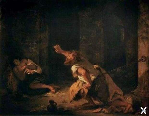 Э. Делакруа "Шильонский пленник"