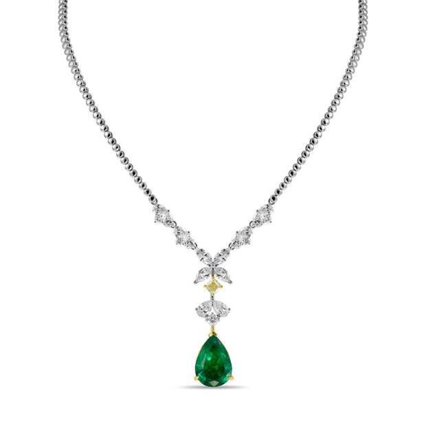 Колье с бриллиантами и изумрудом, Miuz Diamonds, от 19 499 350 руб. (Miuz Diamonds)