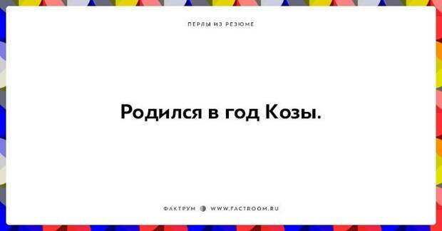 20 незабываемых перлов из резюме оригинальных людей 20 незабываемых перлов из резюме оригинальных людей