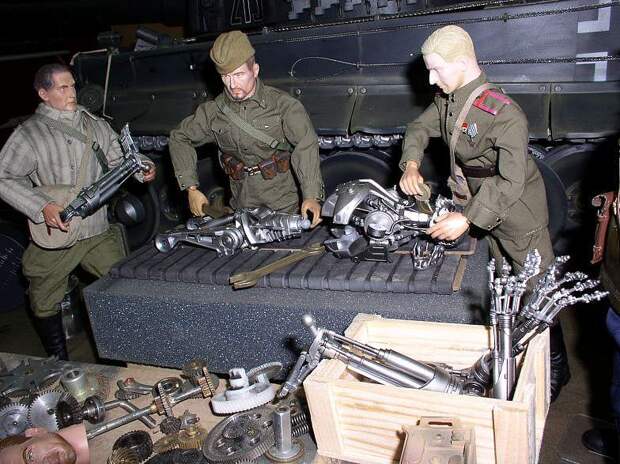 куклы, миниатюра, терминатор