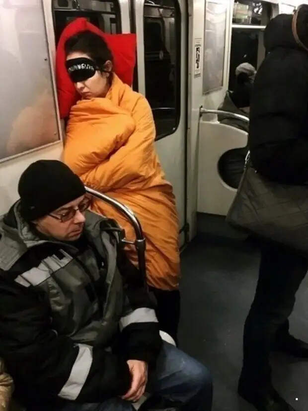 Странные и необычные пассажиры в метро