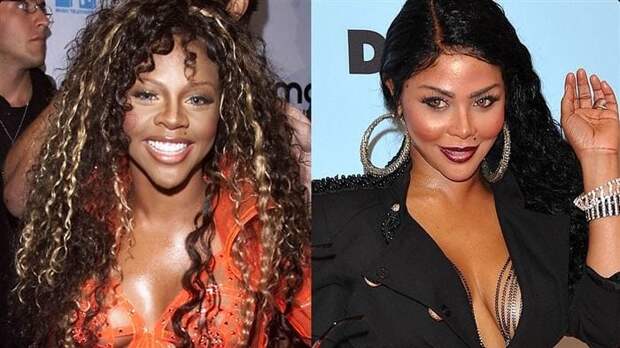 1. Хип-хоп певица Lil’ Kim известные люди, пластические операции до и после