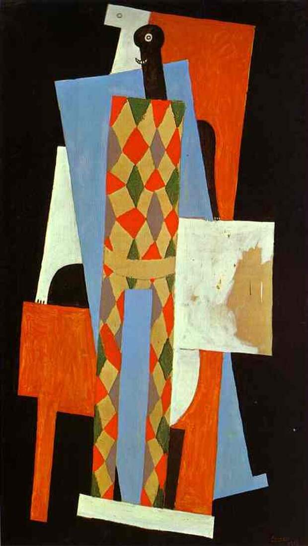 Пабло Пикассо. Арлекин. 1915 год