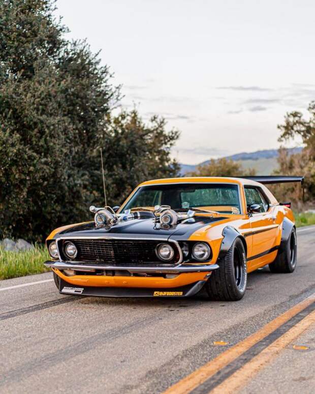 Классический Ford Mustang Twin-Turbo 1969 готов шокировать