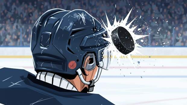 Гутик попал шайбой в голову одноклубнику Рубцову в игре с «Авангардом»