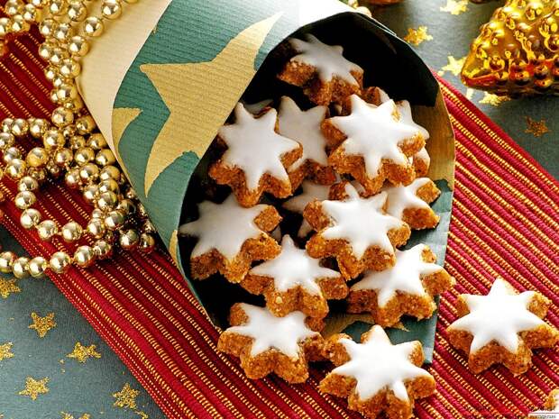 Печенье "Рождественские звёздочки" без муки