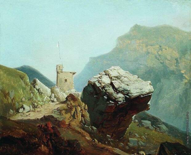 Крепость в горах. Автор: А.И.Мещерский. 