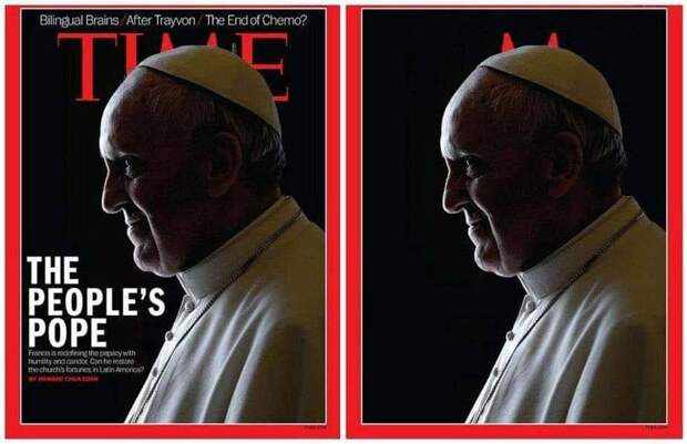 Папа Римский на обложке журнала Time и в реальности