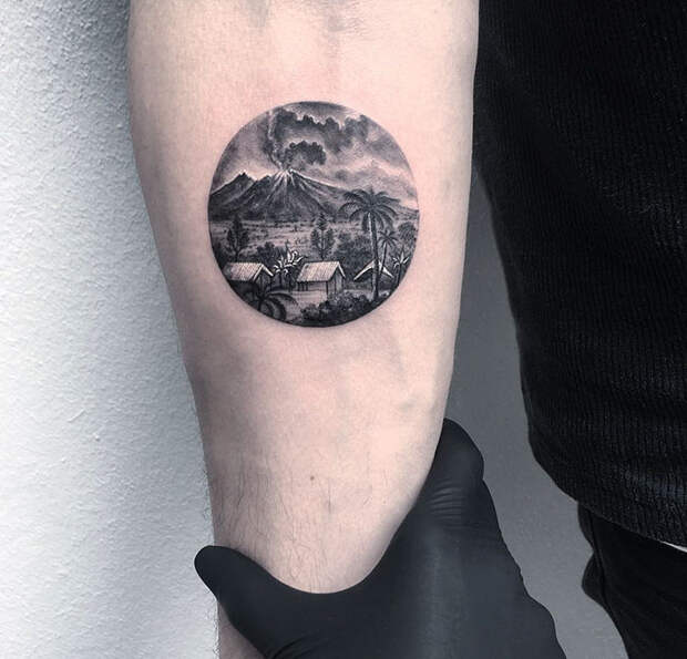 Miniature Circular Tattoo