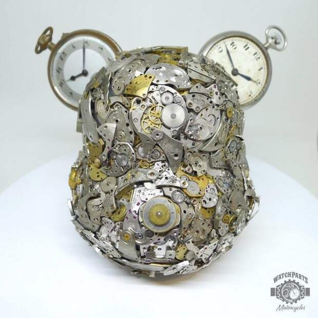 Стимпанк-скульптуры из деталей часов от Дэна Таненбаума искусство, металлолом, скульптура, стимпанк, творчество, часы