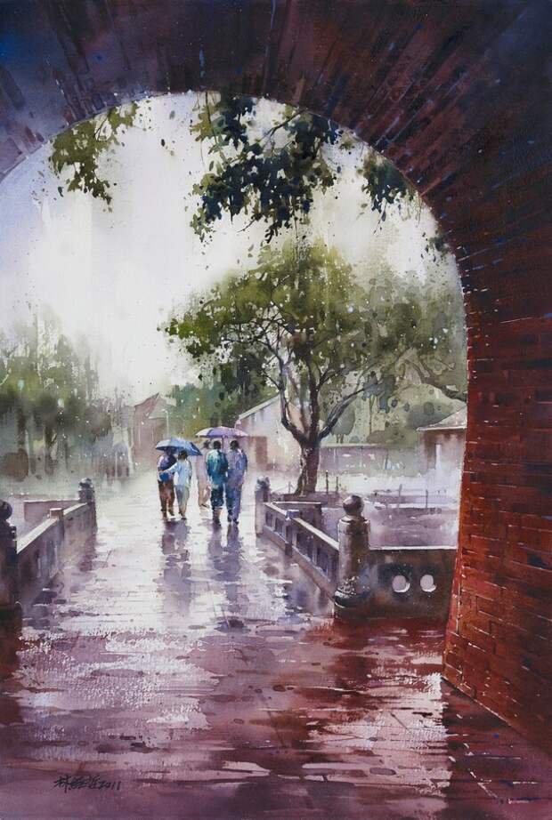 Акварельная живопись. Lin Ching Che Lin Ching Che
