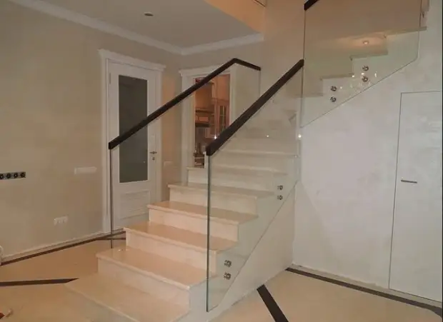 Лестничные стеклянные ограждения