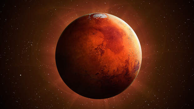 Мощная вспышка на Солнце привела к глобальному полярному сиянию в атмосфере Марса