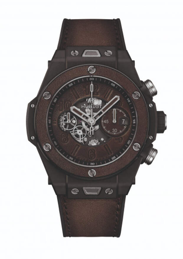 Хронограф Big Bang Unico Berluti Cold Brown, Hublot X Berluti