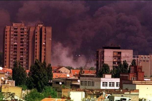 Бомбардировка в Югославии. Фото: wikimedia.org