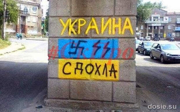 Украина сдохла под забором.