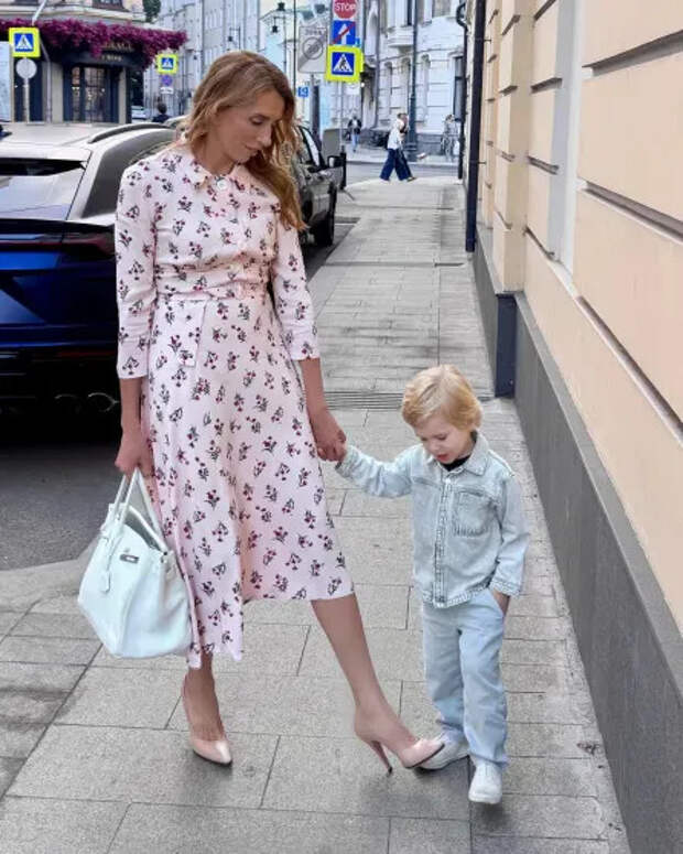 Светлана Бондарчук с сыном