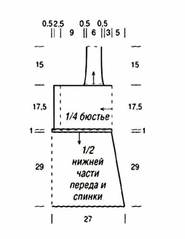 Топ на бретельках выкройка