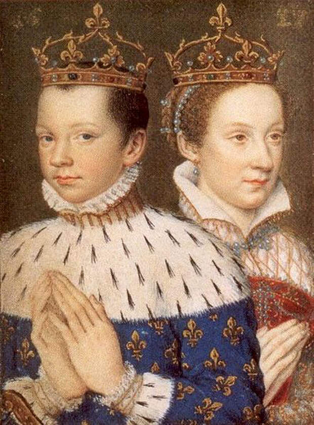 King Frances II. of France and his wife Mary Stuart, Queen of France and Queen of Scotland, (517x700, 360Kb)